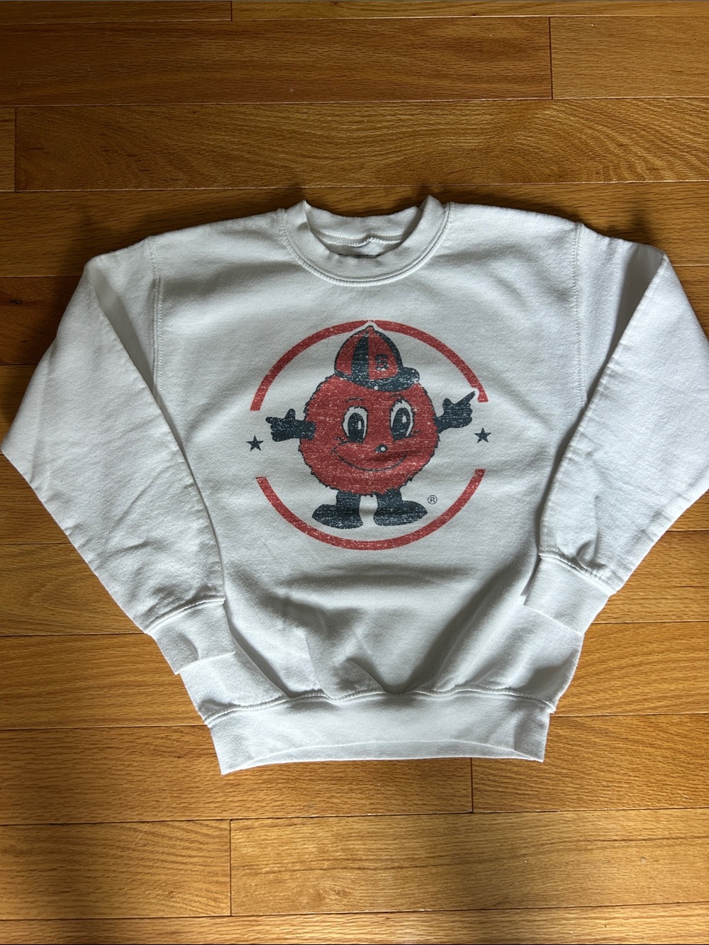 Youth White Graphic Crewneck Sweatshirt Syracuse
